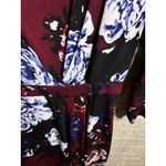 A pea in the pod  Nursing Floral Wrap Dress Burgundy Blue White Black XS Photo 2