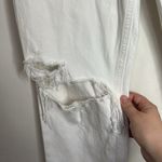 AGOLDE  Fen High Rise Relaxed Organic Cotton White Distressed Crop Jeans Size 28 Photo 10