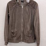 Vintage Bogner Velour Velvet Full Zip Hoodie in Brown Size M L EU40 Size M Photo 0