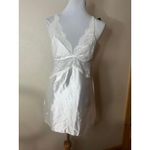 Frederick's of Hollywood Frederick’s of Hollywood Womens large White Satin Lace Rosalina nightgown NEW Photo 1
