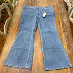 Wrangler  x ModCloth Blue Flare Jeans 18W NWT Womens Retro Boho Photo 0