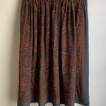 Vintage Anne Crimmins Umi Collections Silk Skirt Paisley Circle 25" Sz 6 Pockets Photo 4
