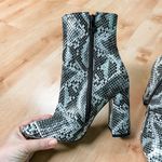 Pretty Little Thing Snakeskin Booties Photo 3