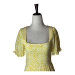 Lost + Wander  Dress Women Small Yellow Floral Sweet Summer Daze Midi NWT Boho‎ Photo 7