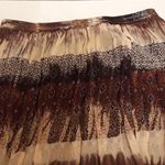 🌞Vintage Speigel Brown Floral Striped Boho Gypsy Maxi Skirt A Photo 3