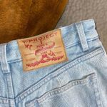 Y/PROJECT Opening Ceremony Stirrup Short Jeans In Ice Blue EUC $790 Size 2 Photo 11