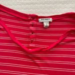Old Navy Large  Pink and White Striped Short-Sleeve T-Shirt Photo 2