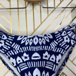 Trina Turk Indochine String Hipster Bikini Bottom in Midnight & White Size 6 Photo 2