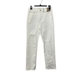 Madewell NWT 90s Straight Leg Jeans Women's Size 26 Ripped Distressed Off White Photo 3