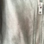 BB Dakota  Olive Green Faux Suede Not Your Baby  Moto Motorcycle Jacket Zip Small Photo 11