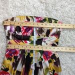 Y2K Strapless Silk Floral Dress Size Small Pink Photo 7