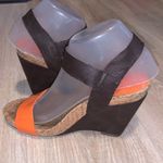 BCBGeneration  Brandee brown orange wedges Photo 1