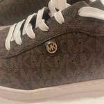 Michael Kors Women Scotty Lace Up Casual And Fashion Sneakers Size 8 Brown Gold Photo 10