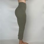 Nike  Olive Green Wide Ribbed High Rise Split Hem Leggings Medium Photo 8