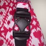 KAVU Hot Pink White Ikat Geometric Patterned Rope Sling Bag Backpack Travel Photo 6