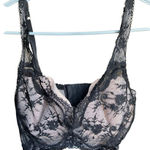 Victoria's Secret Victoria Secret Black Laced Dream angels lined Demi bra 34DD Photo 0