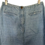 Christopher & Banks Vintage Christopher & Banks Denim Mini Pencil Skirt Bareback Front Pockets 10 Photo 2