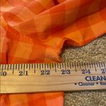 Crown & Ivy  Gingham Cotton Button Down Shirt Orange Size XL Photo 4