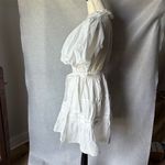 En Saison Loren White Ruffle Wrap Minidress Size L Short Sleeve Summer Sundress Size L Photo 5
