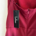 Lulus  Burgundy Lace Midi Dress Size Medium NWT Holiday Wedding Fall Photo 7