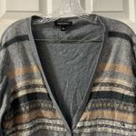 Foxcroft  Grey/Tan Striped V Neck Button cardigan Photo 3