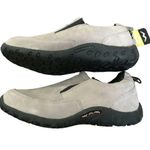 WAM Women’s Taupe Suede Slip On Shoes With Molded Rubber Soles Photo 2