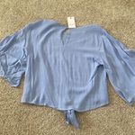 Elodie Bell Sleeve Tie Front Top NWT Photo 2