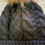 Panache  Fleece lined Black Knit Beanie Winter Cable Hat with Pom - OS- NWOT Photo 3