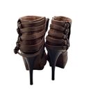 Naughty Monkey  Brown Leather Ankle Boots. Size 7.5 Photo 5