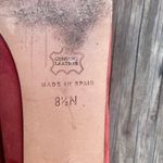 Talbots RARE Red Posh Suede Leather Flats, Loafers Made in Spain Size 8.5 Narrow Photo 5