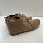 Franco Sarto Ankle Booties Boots Suede Lace Up Womens Size 9 Brown Photo 2