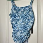 Catherine Malandrino  Blue Tropical One Piece Swim NWT Photo 6