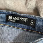 BLANK NYC The Reade Skinny Classique Jeans rayed Blue Distress Fringe Hem Size 28 Photo 2