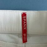Spanx NWT Side Stripe White Vintage Grey Distressed Raw Hem Stretch Skinny Jeans Photo 7