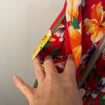 Gap VTG  Hawaiian Floral‎ Red Pants size small Photo 8
