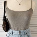 H&M  Grey Green Ribbed Stretchy Bodysuit Photo 0