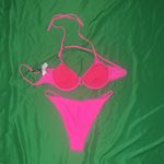 Pretty Little Thing NWT  Vibrant Pink Underwired Tanga Women's Bikini size 6 Photo 3