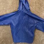 Women's TOTES Rain Coat Royal Blue Hooded With Large Pocket Size L Zipper Jacket Photo 2