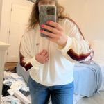 Aviator Nation CLASSIC VELVET RELAXED SWEATSHIRT - WHITE Photo 5