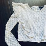 Forever 21  White See-Through Lace Dressy Crop Top Photo 1