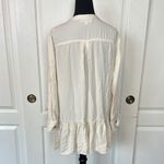 Listicle  CREAM BUTTON FRONT LONG SLEEVE BOHO DRESS ROMANTIC Photo 1
