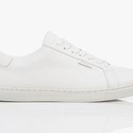 ANINE BING NWT Liane Low Top Leather Sneakers White Size 10 EU 40 Photo 3