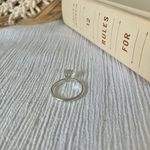 Solitaire Silver Promise Engagement Ring “Willow” Femme Classic Princess Simple Jewelry Photo 6