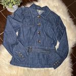 Bamboo Traders denim jacket/blouse sz small Blue Photo 0