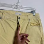 Loft High Waist Straight Crop Jeans In Yellow Size 12/31 Photo 2
