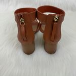 Qupid Women's Dorcas Faux Leather Multi Strap Block Heel Sandals Camel Size 9 Photo 6