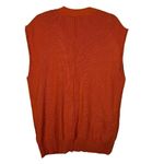 Free People  Oakleigh Ribbed Sweater Vest‎ Womens Sz S Cardigan Burnt Orange Boho Photo 1