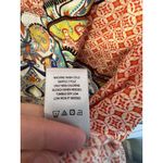 John Mark Mixed Print Peasant Top Multi Large Boho Coastal Western 3/4 Sleeves Photo 6