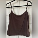 Lululemon Wundermost Ultra-Soft Nulu Spaghetti-Strap Cami Tank brown size Large Photo 3