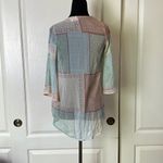 90s VINTAGE BANDANA PATCHWORK SHEER CARDIGAN Pink Size XS Photo 1